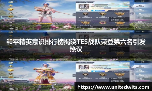 和平精英意识排行榜揭晓TES战队荣登第六名引发热议